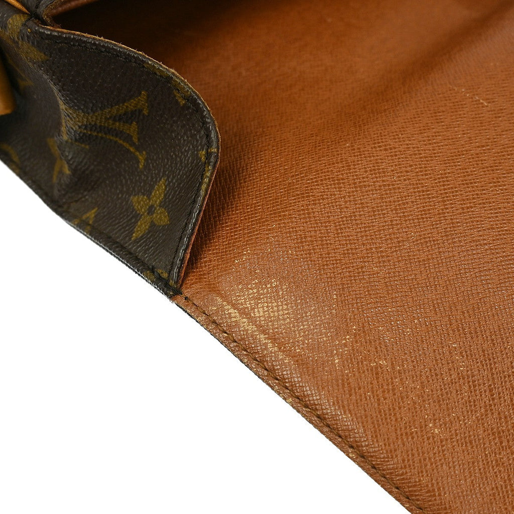 Louis Vuitton Cartouchiere Handbag Monogram Canvas Brown Canvas Shoulder Bag Bag (Pre-Owned)