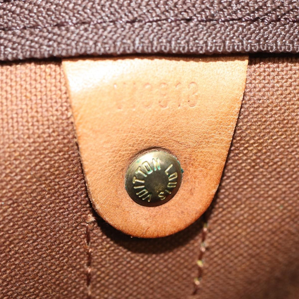 Louis Vuitton Keepall Bag Monogram Canvas Brown Canvas Travel Bag Bag (Pre-Owned)
