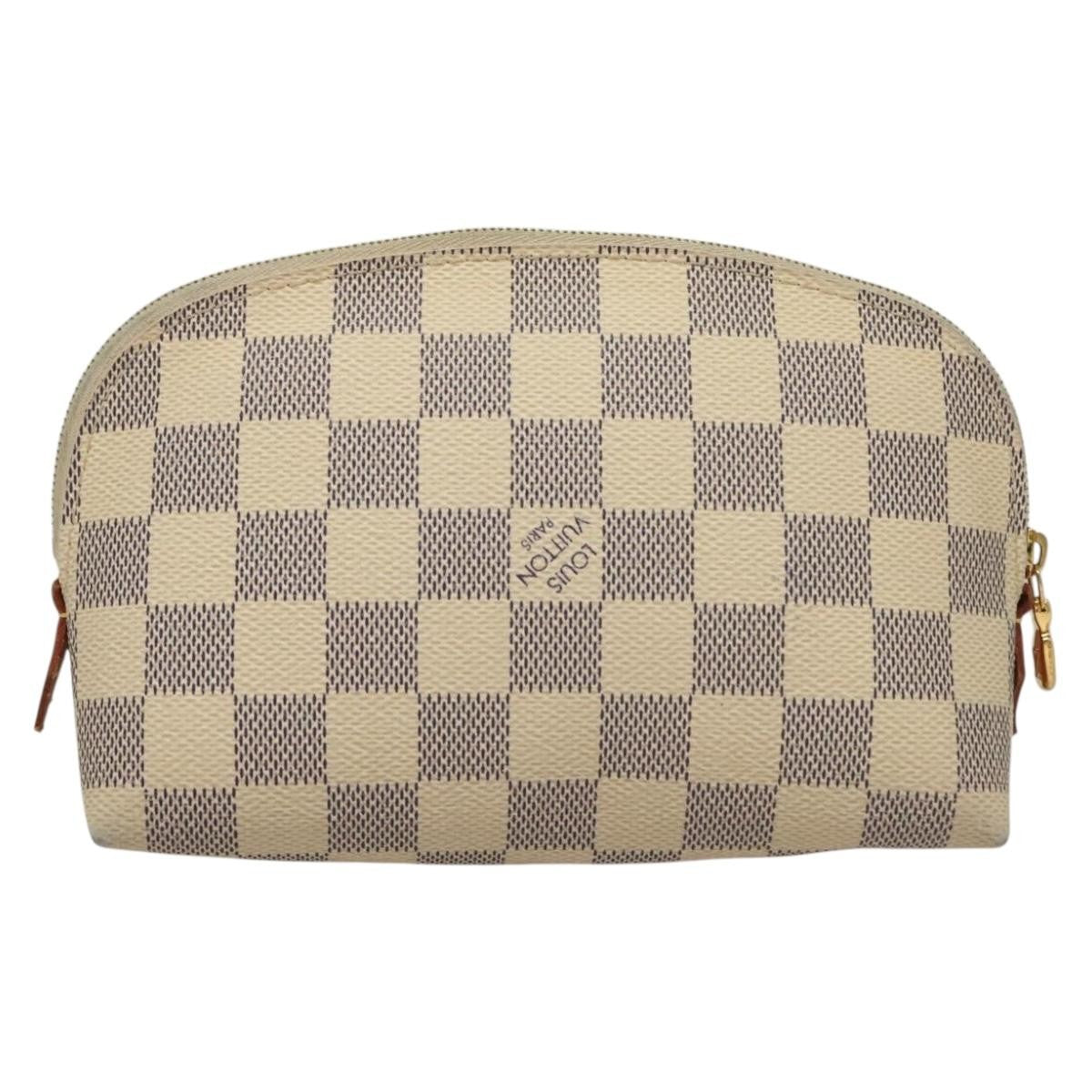 Louis Vuitton Cosmetic Pouch Damier White Canvas Bag (Pre-Owned)