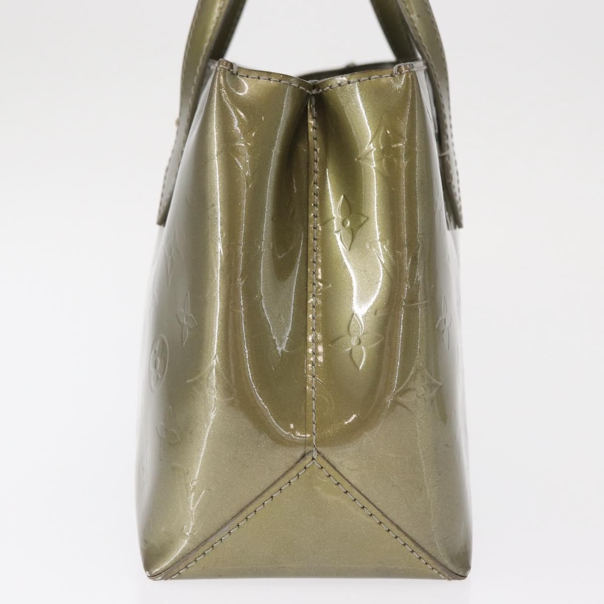 Louis Vuitton Wilshire Handbag Monogram Vernis Gray Patent_Leather Tote Bag Bag (Pre-Owned)
