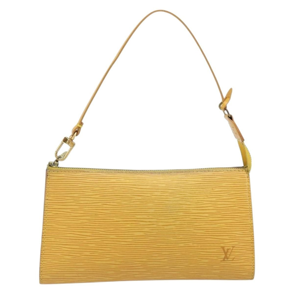 Louis Vuitton Pochette Accessoires Epi Leather Yellow Leather Clutche & Pouche Bag (Pre-Owned)
