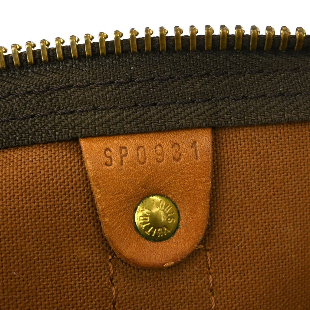 Louis Vuitton Keepall Bag Monogram Canvas Brown Canvas Travel Bag Bag (Pre-Owned)