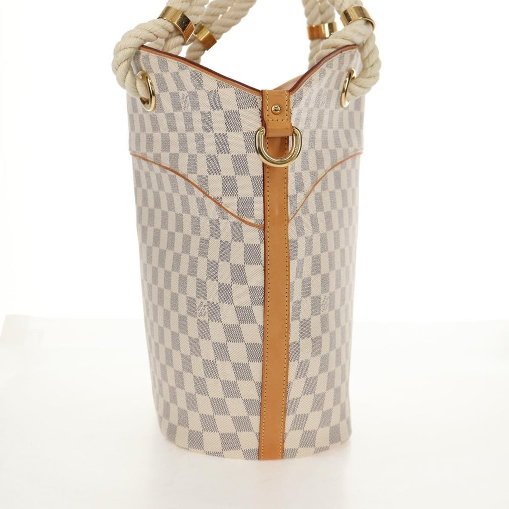 Louis Vuitton Pampelonne Handbag Damier White Canvas Tote Bag Bag (Pre-Owned)