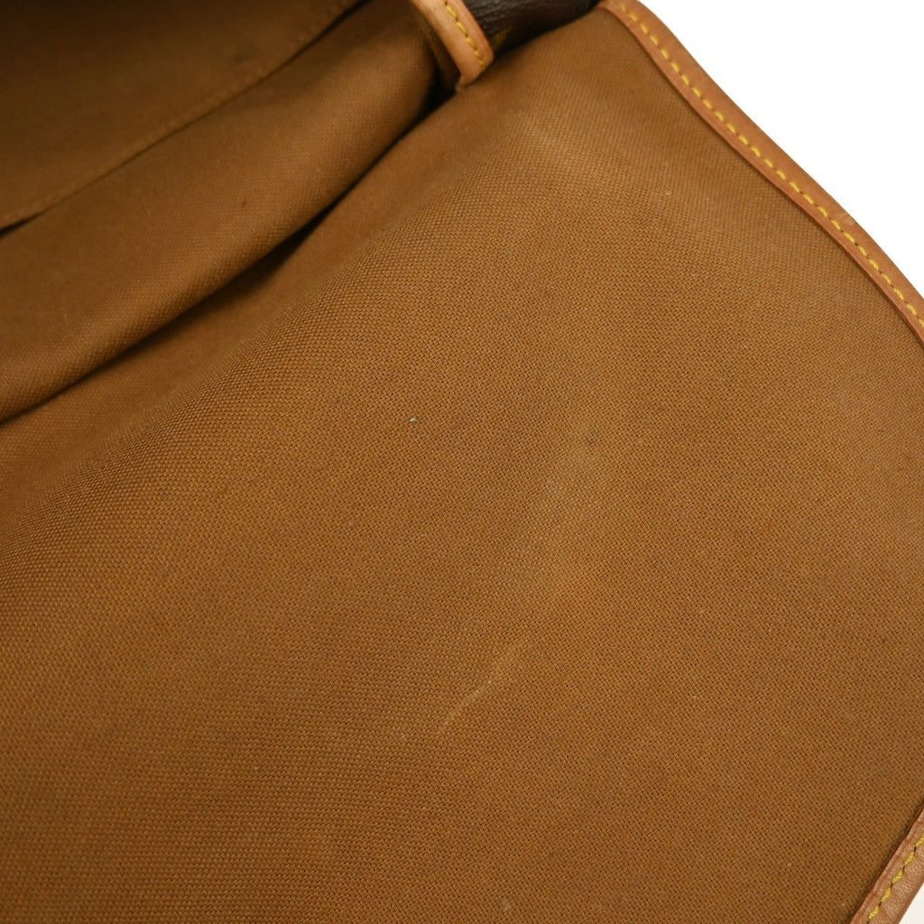 Louis Vuitton Saumur Handbag Monogram Canvas Brown Canvas Shoulder Bag Bag (Pre-Owned)