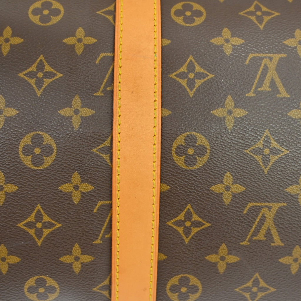 Louis Vuitton Keepall Bag Monogram Canvas Brown Canvas Travel Bag Bag (Pre-Owned)