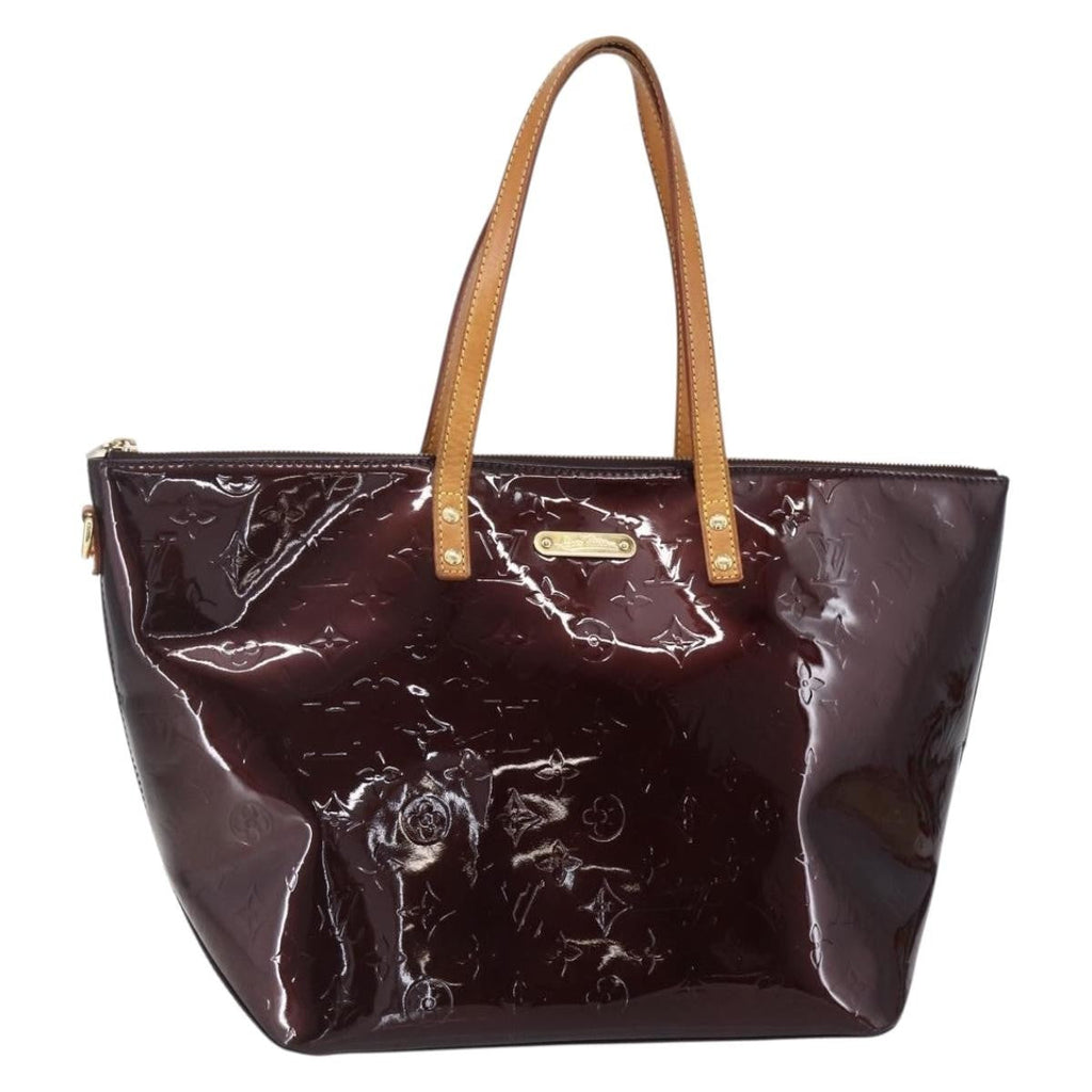 Louis Vuitton Bellevue Handbag Monogram Vernis Purple Patent_Leather Tote Bag Bag (Pre-Owned)