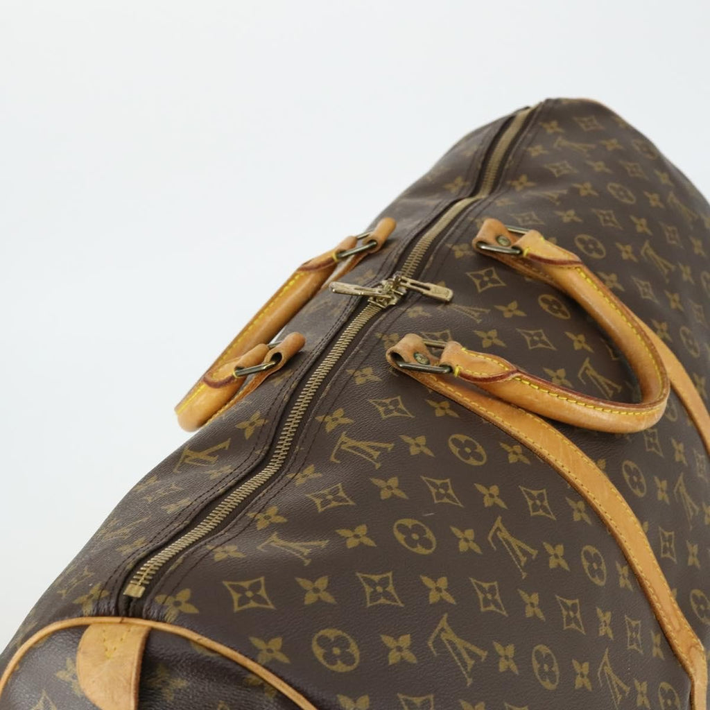 Louis Vuitton Keepall Bag Monogram Canvas Brown Canvas Travel Bag Bag (Pre-Owned)