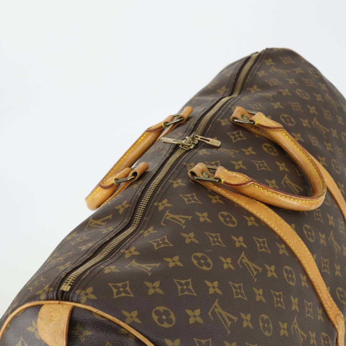 Louis Vuitton Keepall Bag Monogram Canvas Brown Canvas Travel Bag Bag (Pre-Owned)