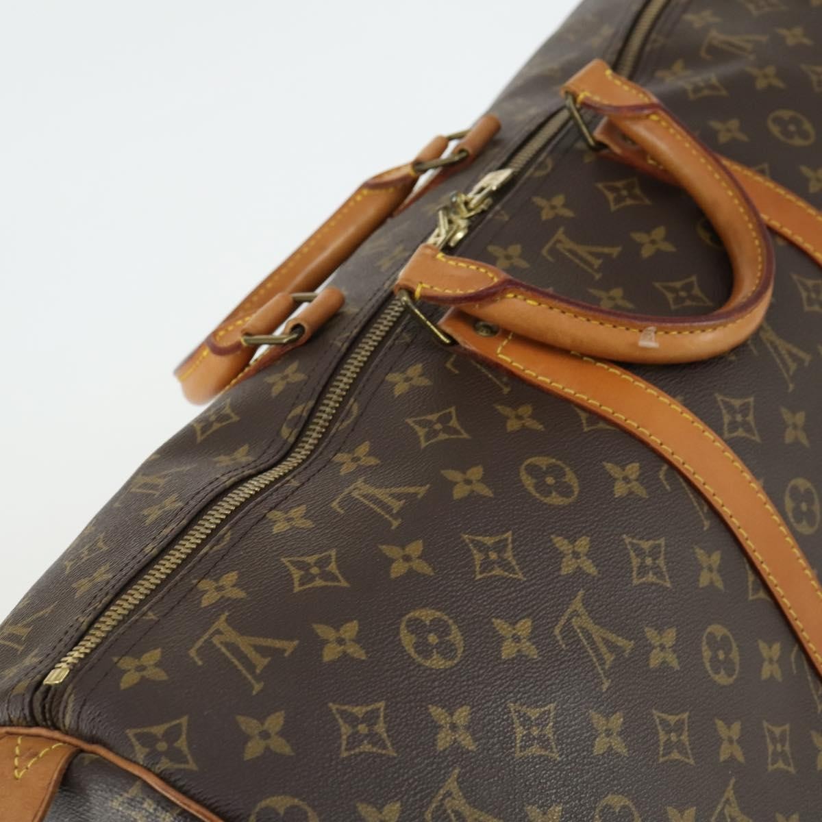 Louis Vuitton Keepall Bag Monogram Canvas Brown Canvas Travel Bag Bag (Pre-Owned)