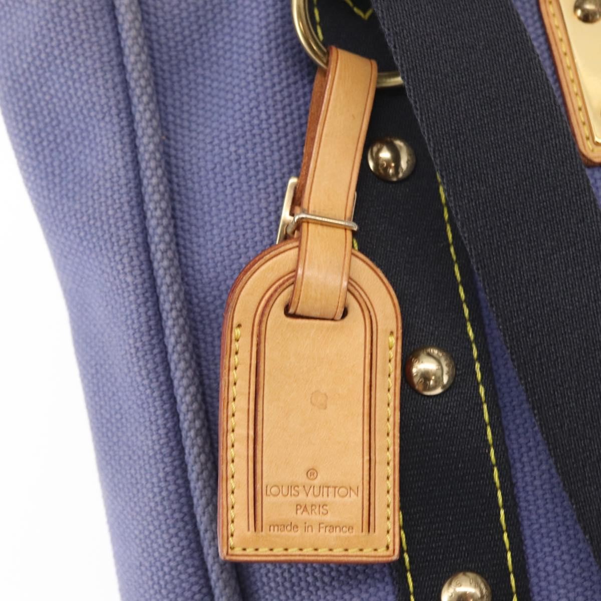 Louis Vuitton Antigua Tote Canvas Blue Canvas Tote Bag Bag (Pre-Owned)