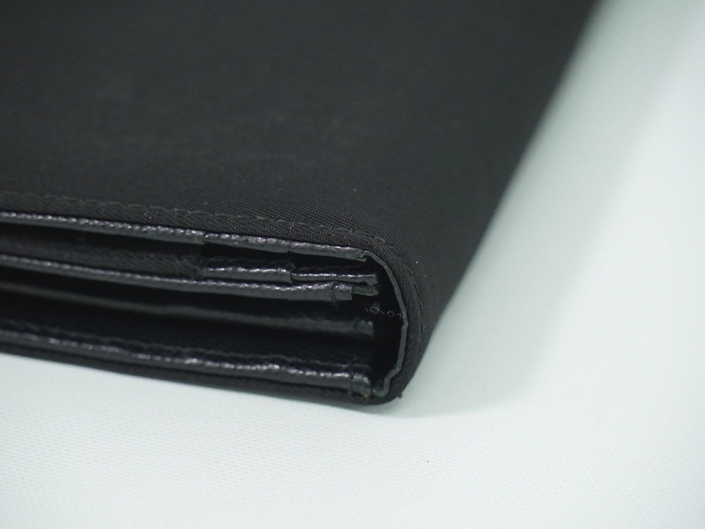 Prada Continental Wallet Tessuto Black Nylon Wallets Accessory (Pre-Owned)
