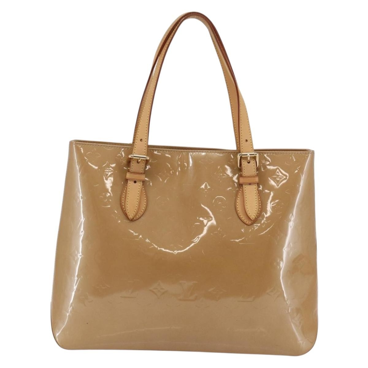 Louis Vuitton Brentwood Handbag Monogram Vernis Brown Patent_Leather Bag (Pre-Owned)