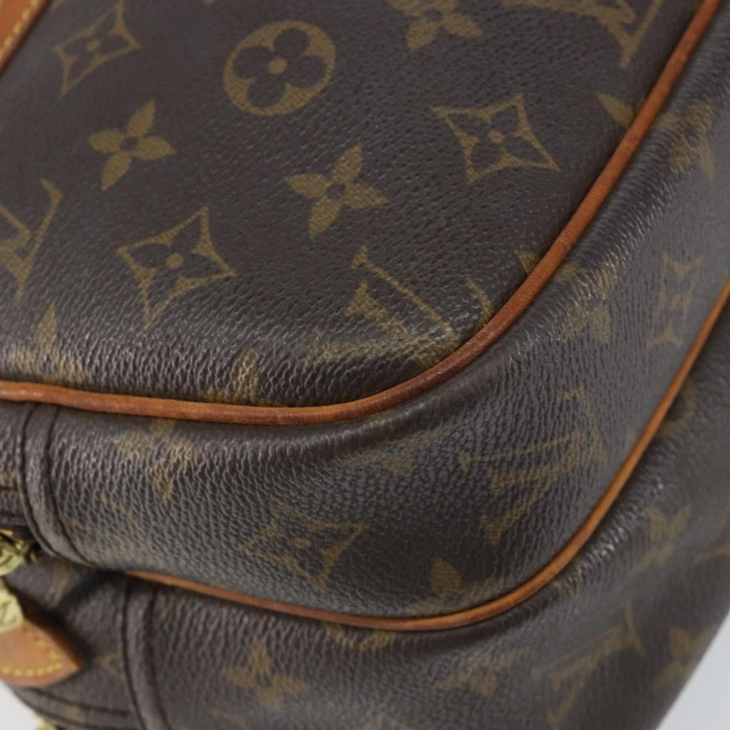Louis Vuitton Reporter Bag Monogram Canvas Brown Canvas Shoulder Bag Bag (Pre-Owned)