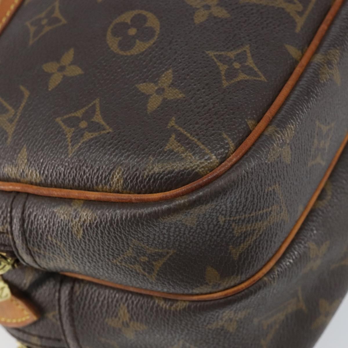 Louis Vuitton Reporter Bag Monogram Canvas Brown Canvas Shoulder Bag Bag (Pre-Owned)