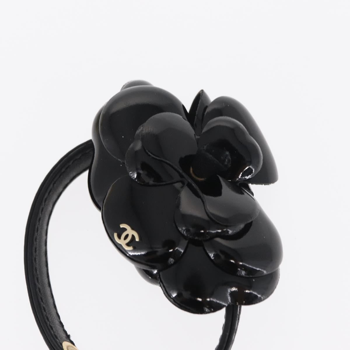 Chanel Camellia Clutch Bag Leather Black Leather Clutche & Pouche Bag (Pre-Owned)