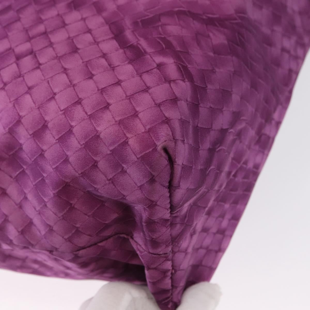 Bottega Veneta Intrecciolusion Tote Printed Nylon Purple Nylon Tote Bag Bag (Pre-Owned)