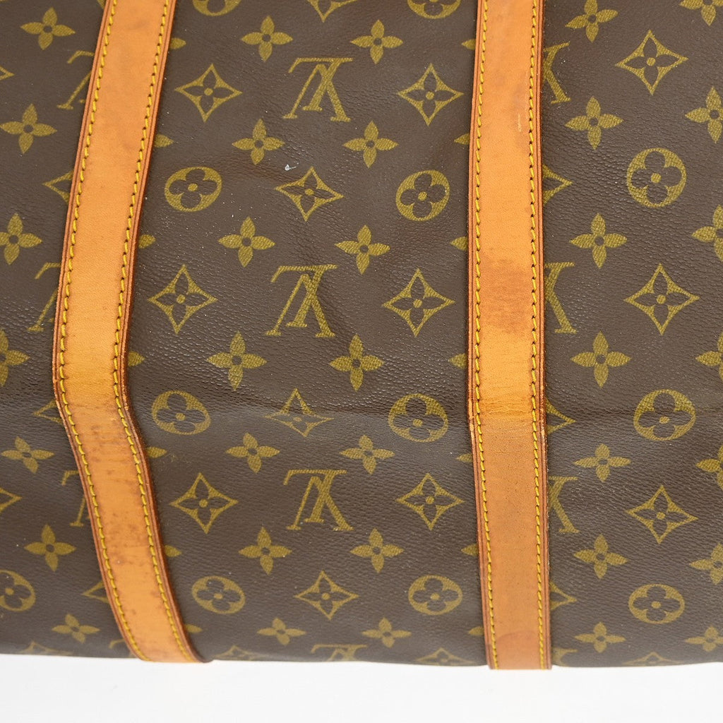 Louis Vuitton Keepall Bag Monogram Canvas Brown Canvas Travel Bag Bag (Pre-Owned)