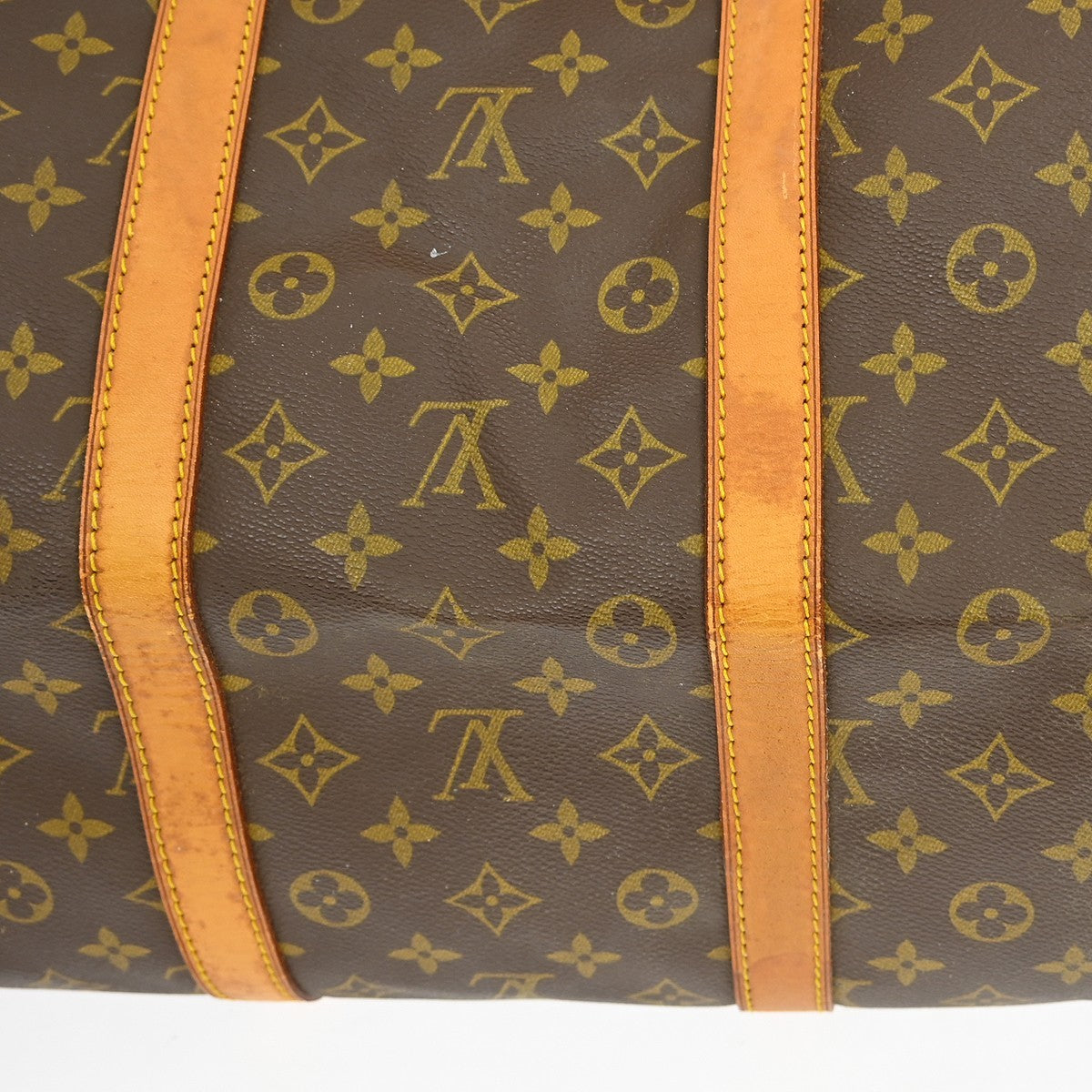 Louis Vuitton Keepall Bag Monogram Canvas Brown Canvas Travel Bag Bag (Pre-Owned)