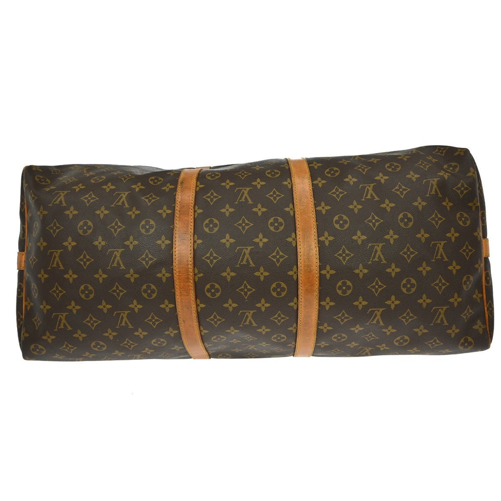 Louis Vuitton Keepall Bag Monogram Canvas Brown Canvas Travel Bag Bag (Pre-Owned)
