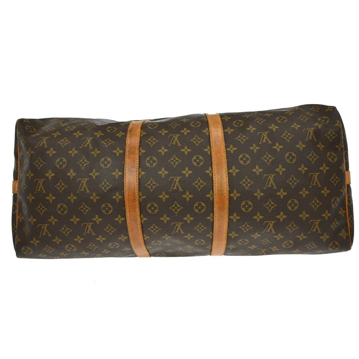 Louis Vuitton Keepall Bag Monogram Canvas Brown Canvas Travel Bag Bag (Pre-Owned)