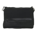 Gucci Vintage Flap Crossbody Bag Nylon Black Nylon Shoulder Bag Bag (Pre-Owned)