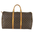Louis Vuitton Keepall Bag Monogram Canvas Brown Canvas Travel Bag Bag (Pre-Owned)