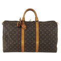 Louis Vuitton Keepall Bag Monogram Canvas Brown Canvas Travel Bag Bag (Pre-Owned)