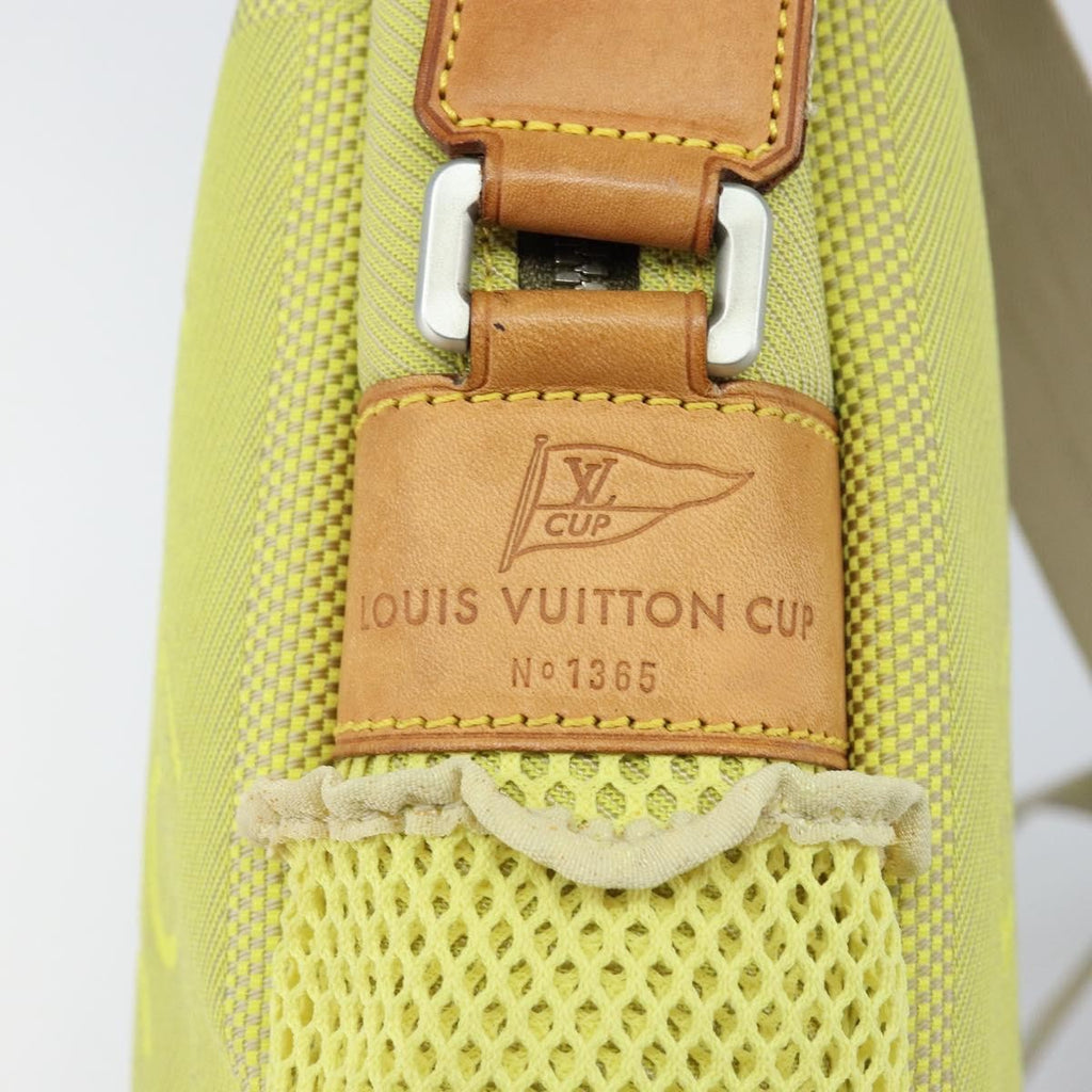 Louis Vuitton Cup Weathery Bag Damier Geant Canvas Yellow Canvas Shoulder Bag Bag (Pre-Owned)