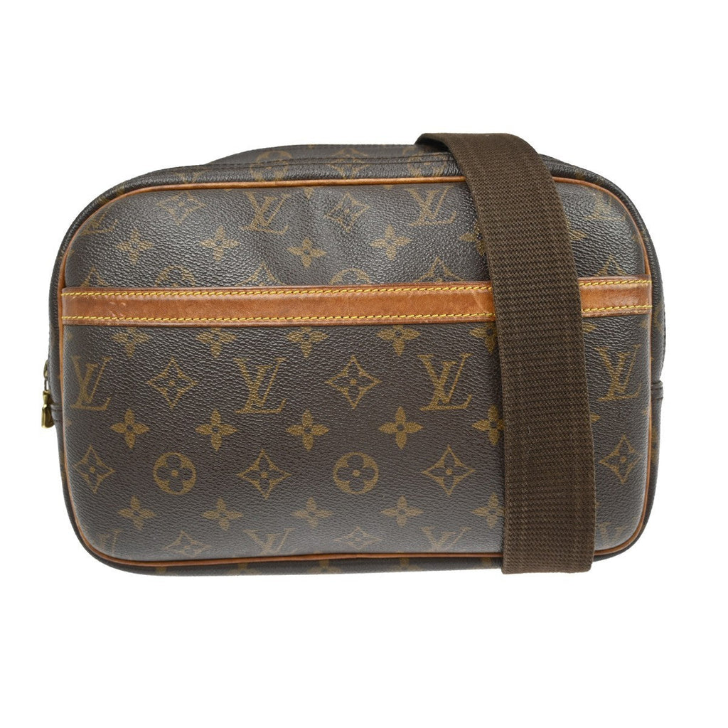 Louis Vuitton Reporter Bag Monogram Canvas Brown Canvas Shoulder Bag Bag (Pre-Owned)