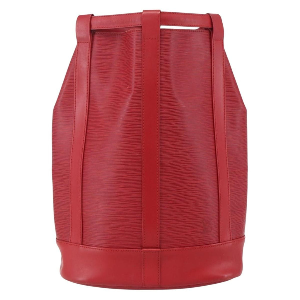 Louis Vuitton Randonnee Backpack Epi Leather Red Leather Shoulder Bag Bag (Pre-Owned)