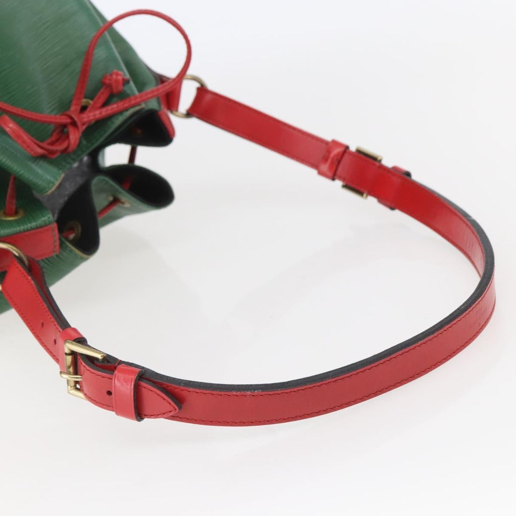 Louis Vuitton Bicolor Petit Noe Handbag Epi Leather Green Leather Bag (Pre-Owned)