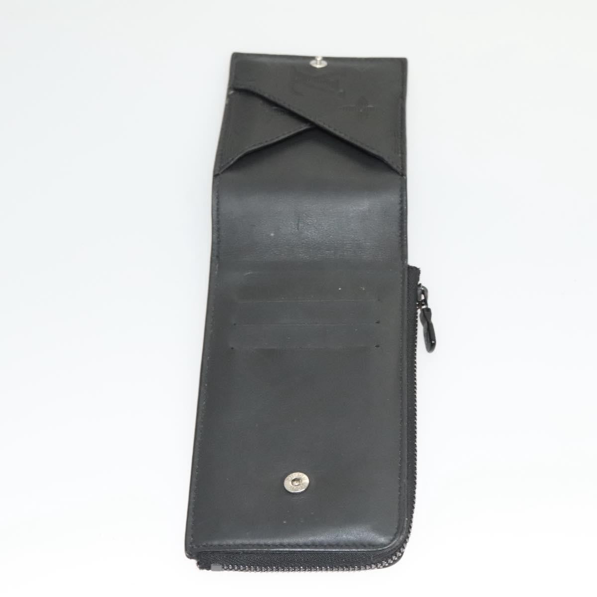 Louis Vuitton Hybrid Wallet Monogram Shadow Leather Black Leather Wallets Accessory (Pre-Owned)
