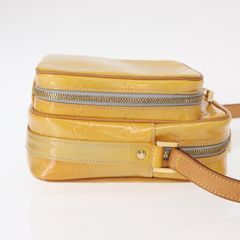 Louis Vuitton Wooster Handbag Monogram Vernis Yellow Patent_Leather Shoulder Bag Bag (Pre-Owned)