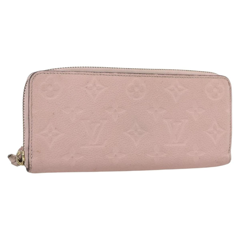 Louis Vuitton Clemence Wallet Monogram Empreinte Leather Pink Leather Wallets Accessory (Pre-Owned)
