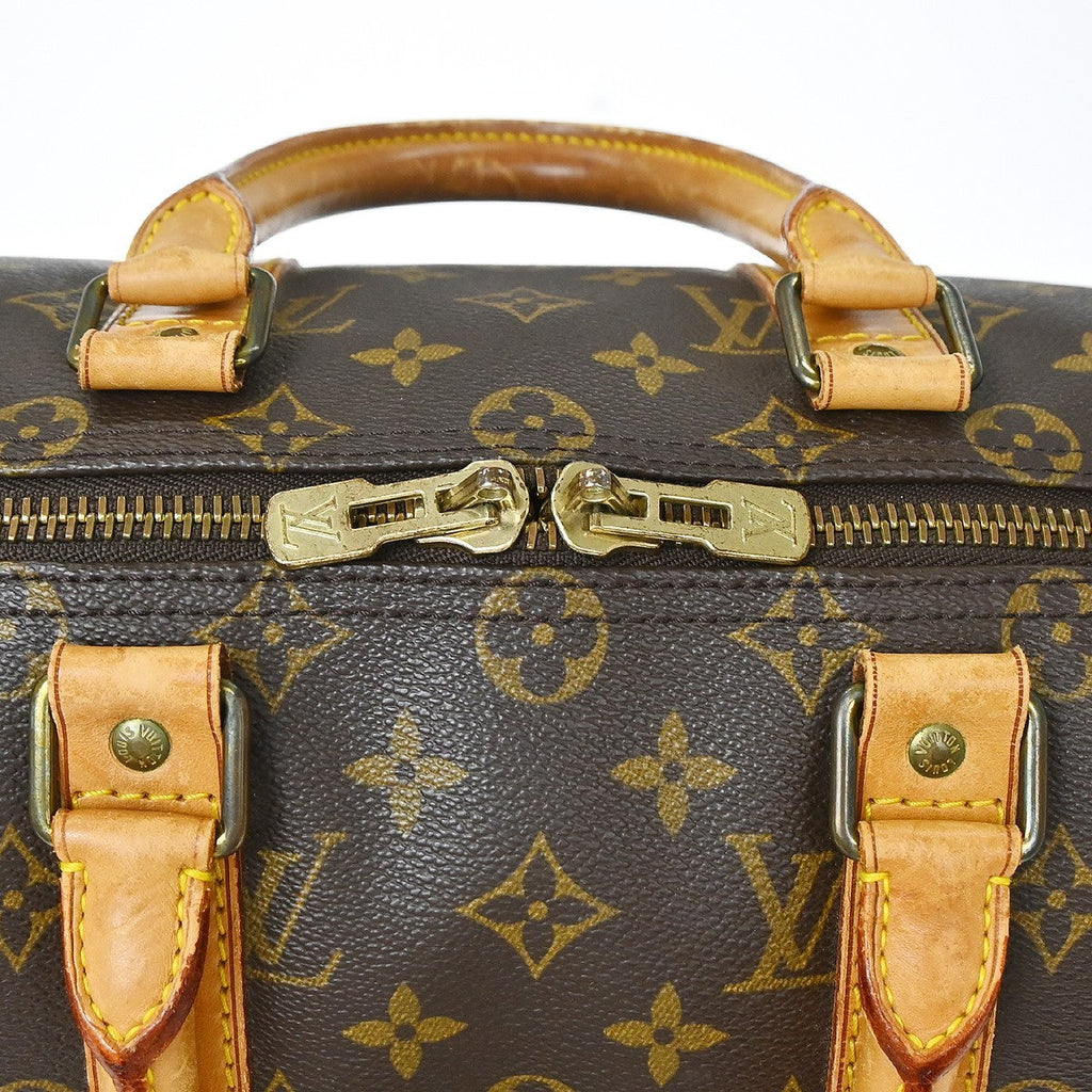 Louis Vuitton Keepall Bag Monogram Canvas Brown Canvas Travel Bag Bag (Pre-Owned)