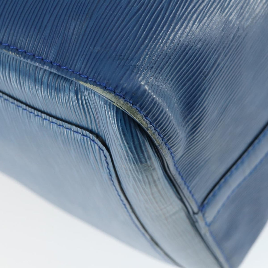 Louis Vuitton Keepall Bag Epi Leather Blue Leather Travel Bag Bag (Pre-Owned)