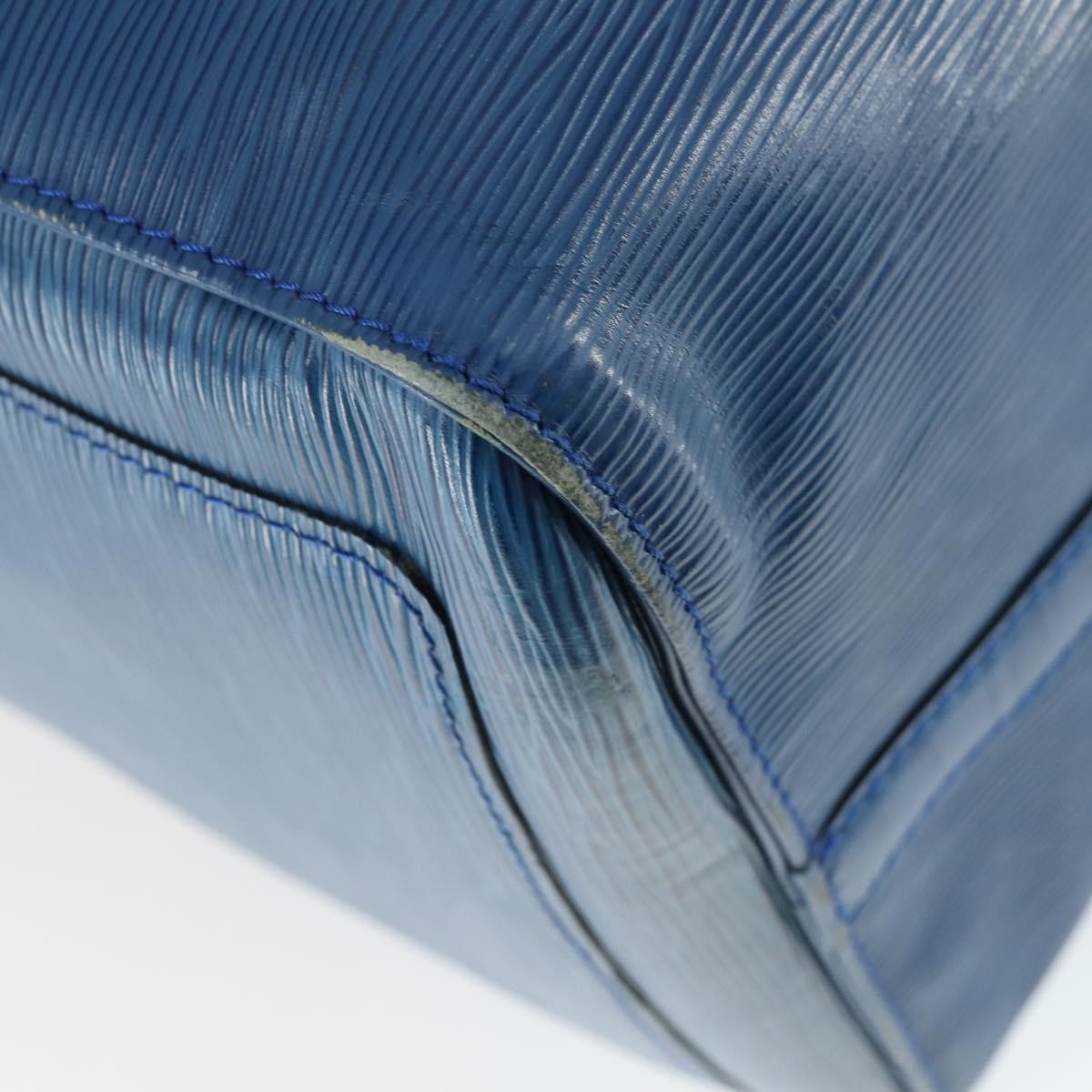 Louis Vuitton Keepall Bag Epi Leather Blue Leather Travel Bag Bag (Pre-Owned)