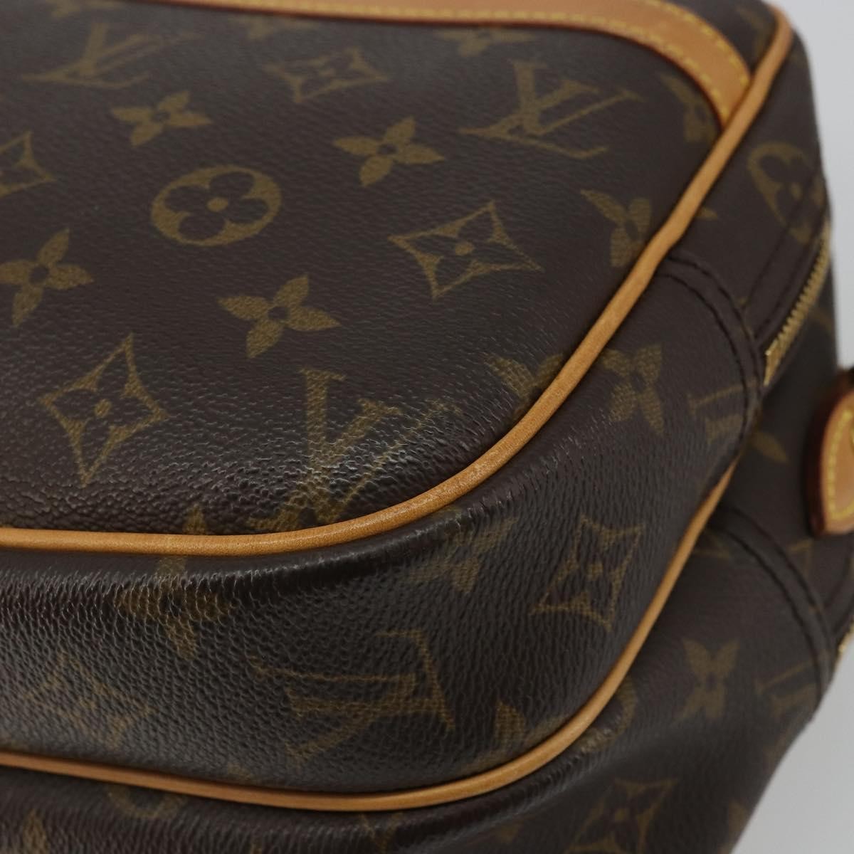 Louis Vuitton Reporter Bag Monogram Canvas Brown Canvas Shoulder Bag Bag (Pre-Owned)