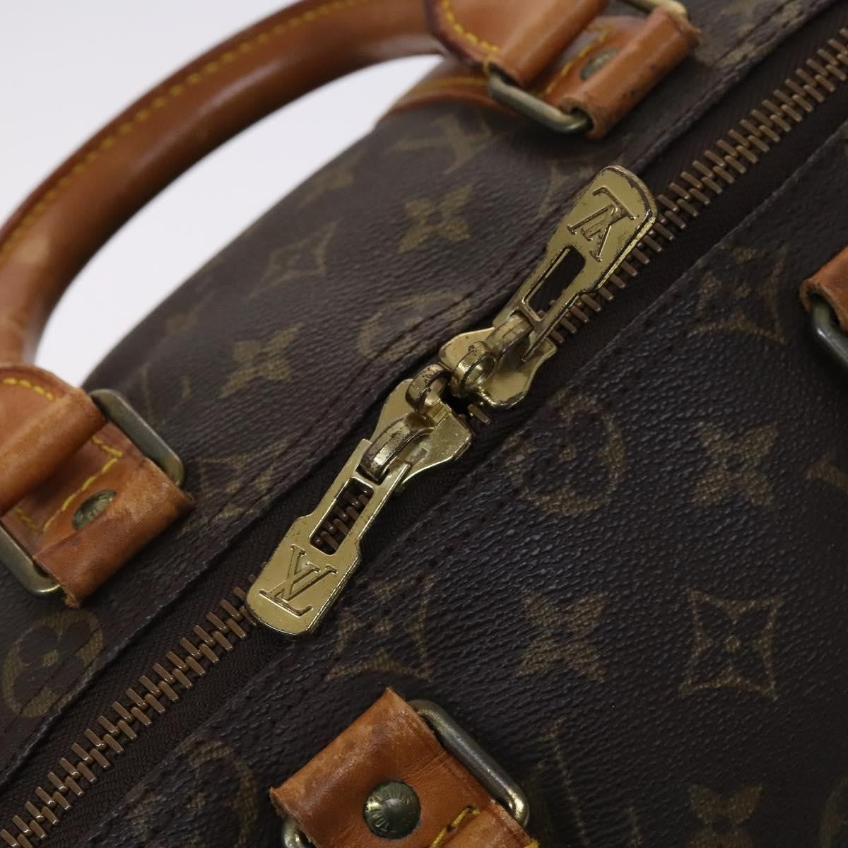 Louis Vuitton Keepall Bag Monogram Canvas Brown Canvas Travel Bag Bag (Pre-Owned)