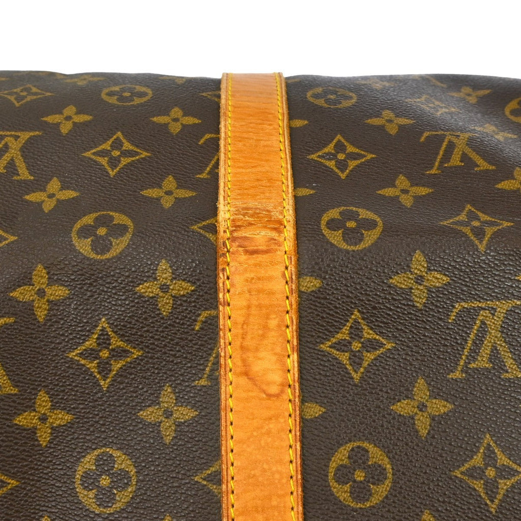 Louis Vuitton Keepall Bag Monogram Canvas Brown Canvas Travel Bag Bag (Pre-Owned)