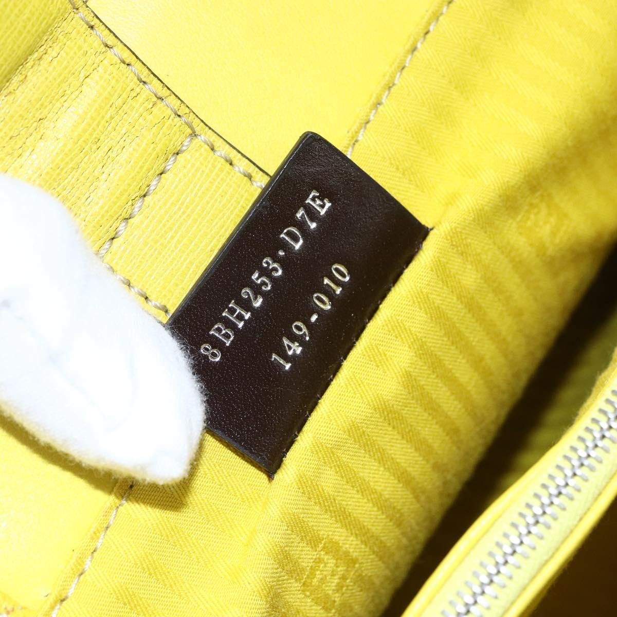 Fendi 2Jours Bag Leather Yellow Leather Handbag (Pre-Owned)
