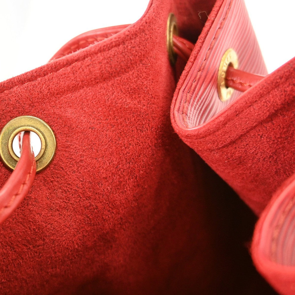 Louis Vuitton Noe Handbag Epi Leather Red Leather Shoulder Bag Bag (Pre-Owned)
