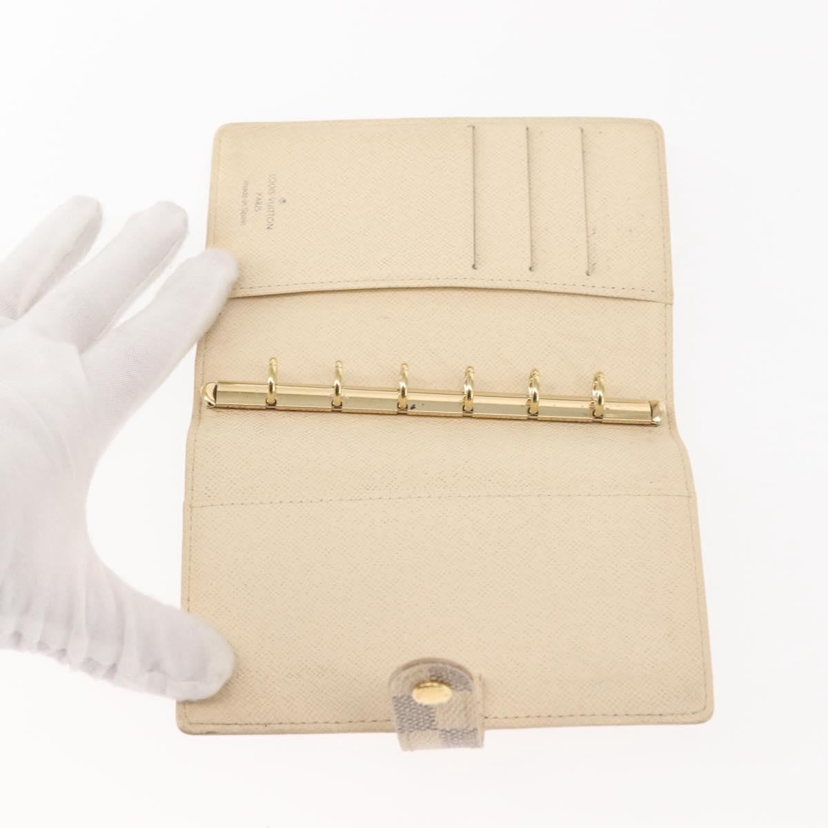Louis Vuitton Agenda Cover Damier Azur Beige Canvas Toiletry Case Accessory (Pre-Owned)