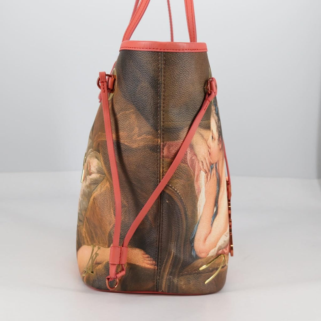 Louis Vuitton Neverfull Nm Tote Limited Edition Jeff Koons Boucher Print Canvas Multicolour Canvas Tote Bag Bag (Pre-Owned)