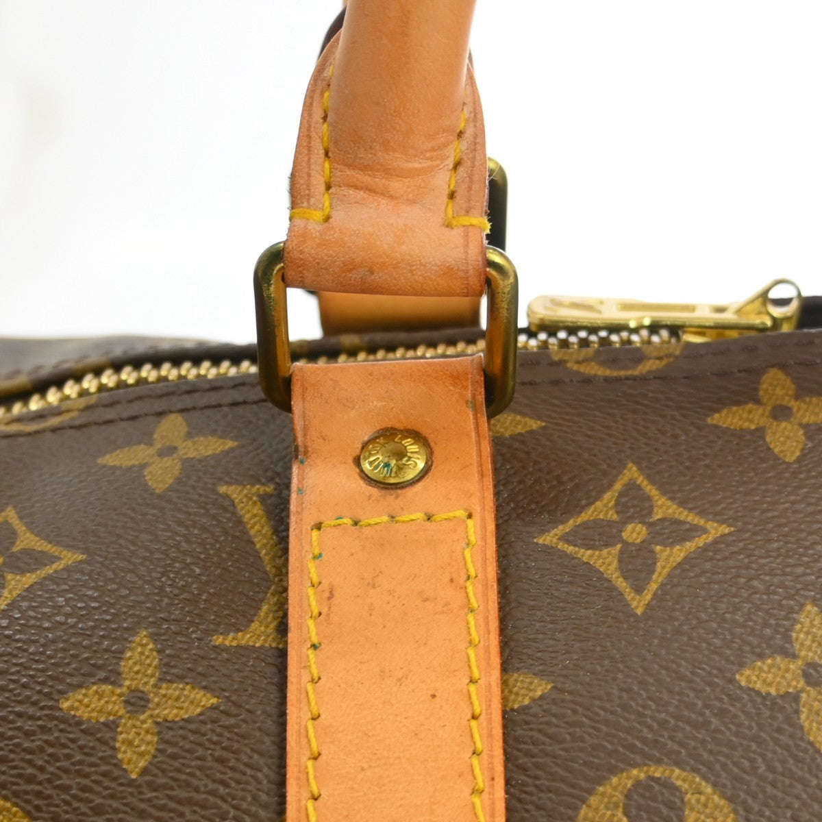 Louis Vuitton Keepall Bag Monogram Canvas Brown Canvas Travel Bag Bag (Pre-Owned)