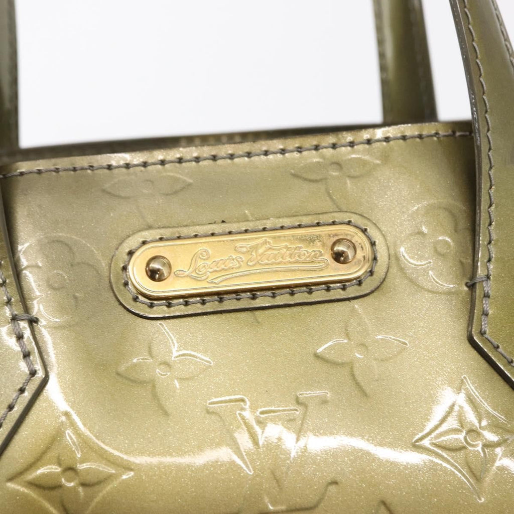 Louis Vuitton Wilshire Handbag Monogram Vernis Gray Patent_Leather Tote Bag Bag (Pre-Owned)