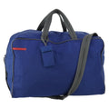 Prada Convertible Weekender Bag Tessuto Blue Nylon Travel Bag Bag (Pre-Owned)