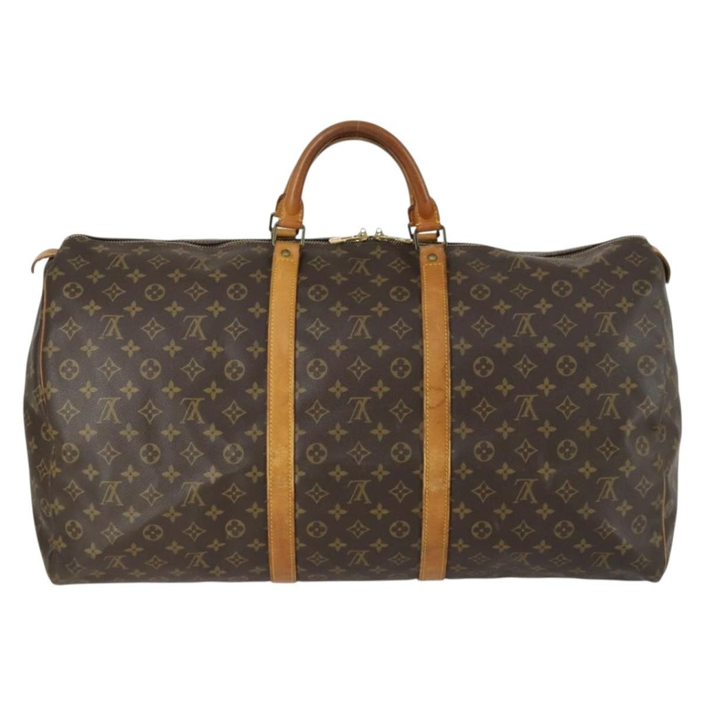 Louis Vuitton Keepall Bag Monogram Canvas Brown Canvas Travel Bag Bag (Pre-Owned)