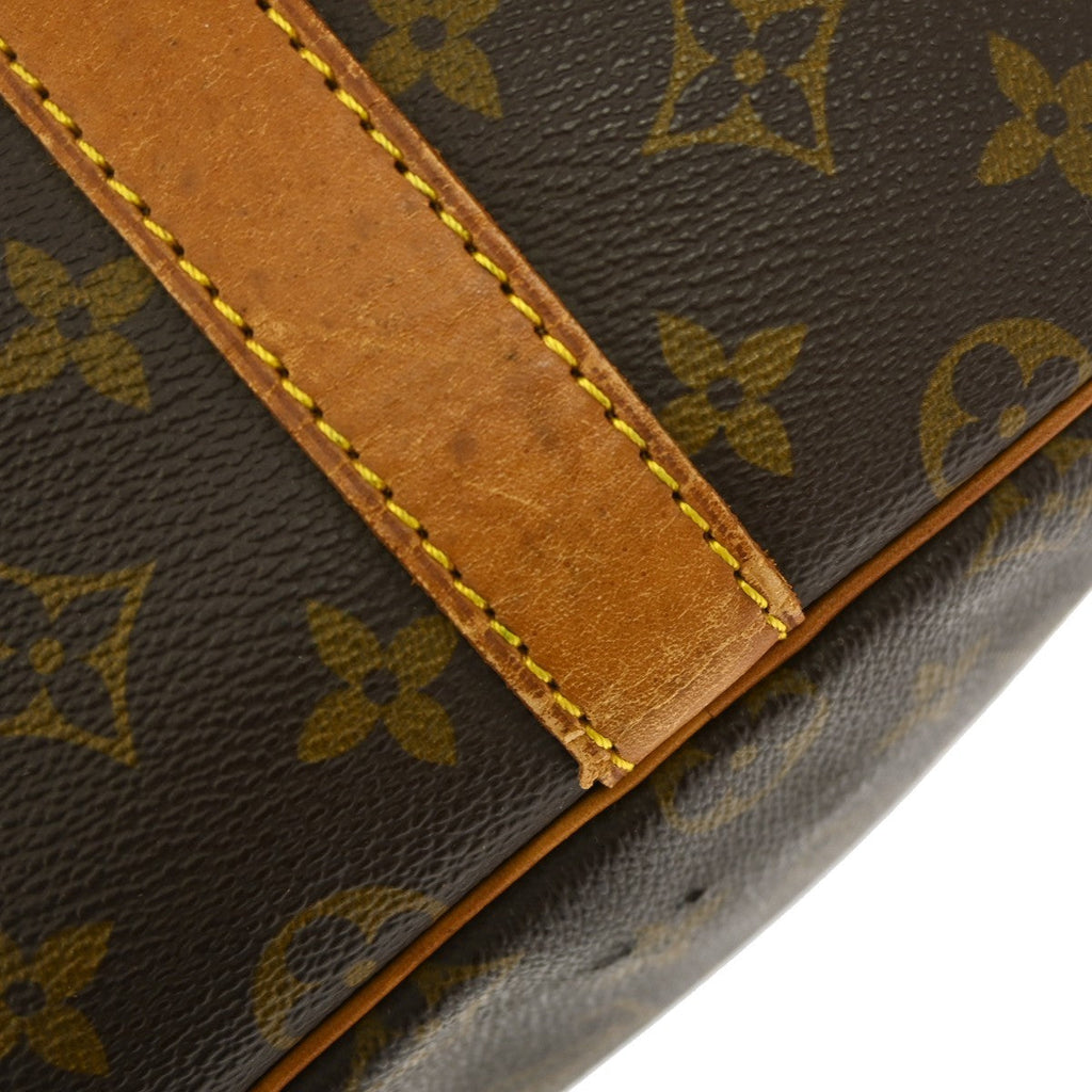Louis Vuitton Keepall Bag Monogram Canvas Brown Canvas Travel Bag Bag (Pre-Owned)