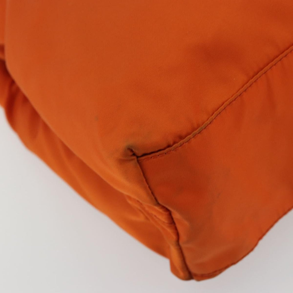 Prada Vintage Tote Tessuto Orange Nylon Tote Bag Bag (Pre-Owned)